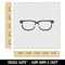 Horn Rimmed Eye Glasses Spectacles Lenses Goggles Wall Cookie DIY Craft Reusable Stencil